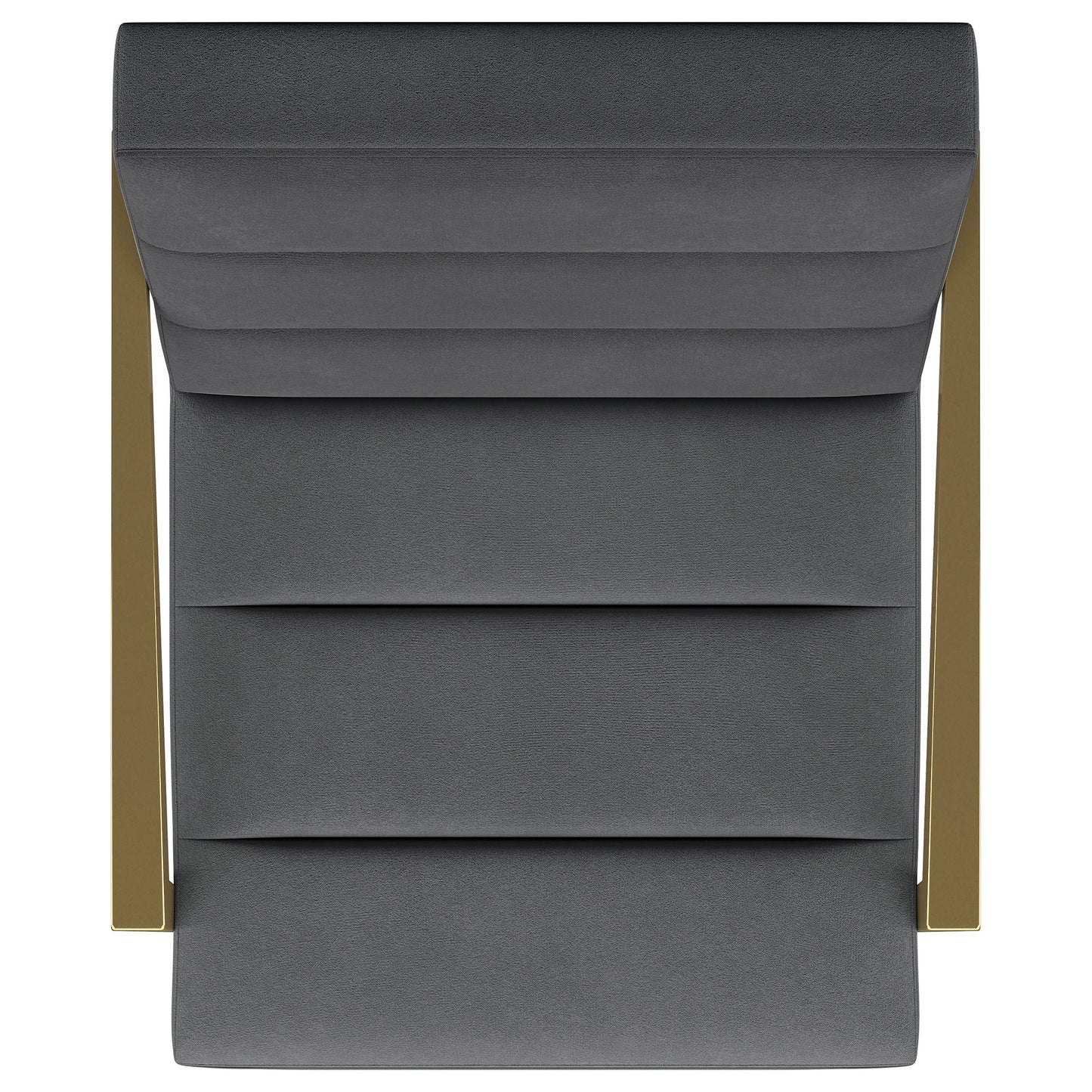 Virelle Upholstered Metal Armchair – Dark Grey