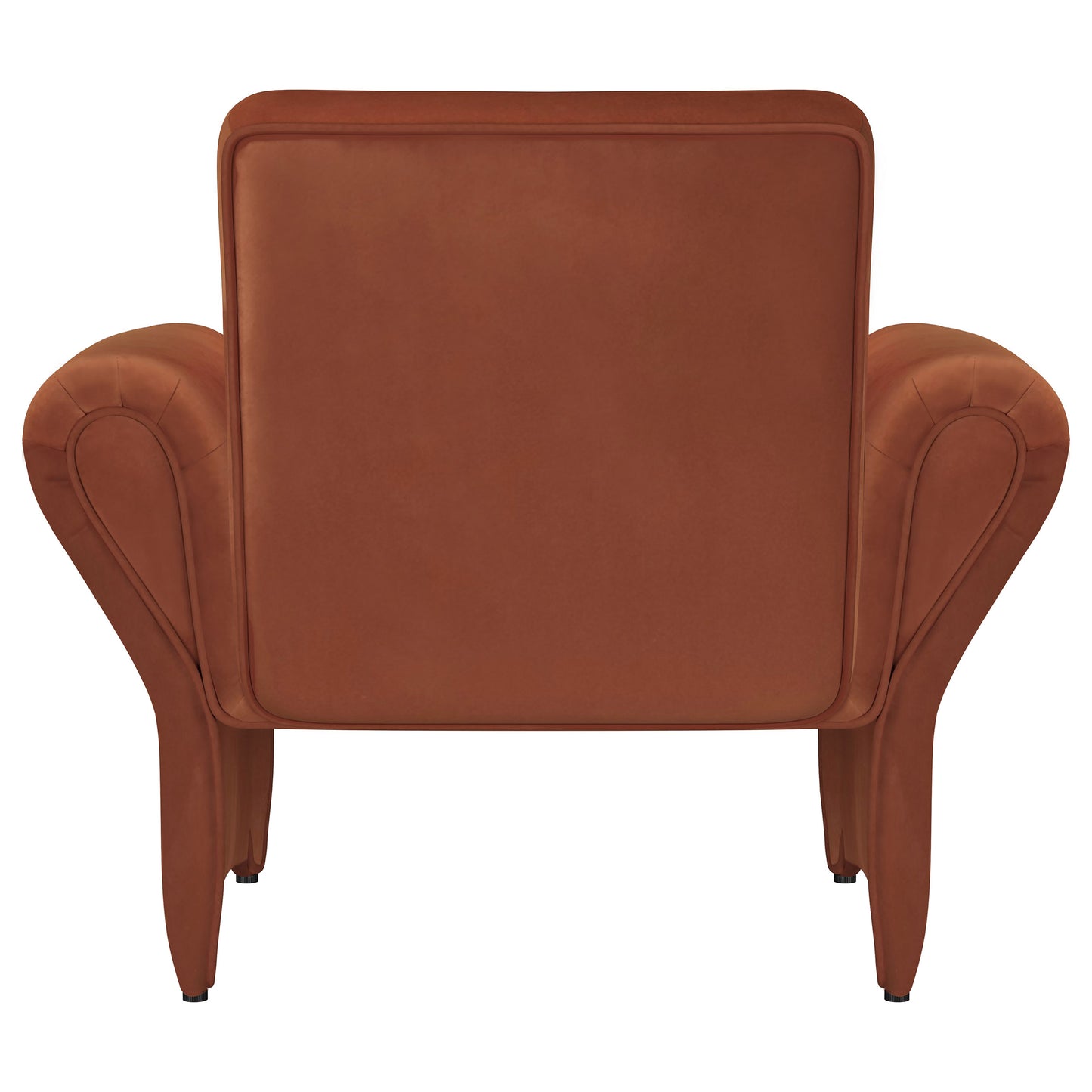 Alora Roll Arm Accent Chair – Terracotta