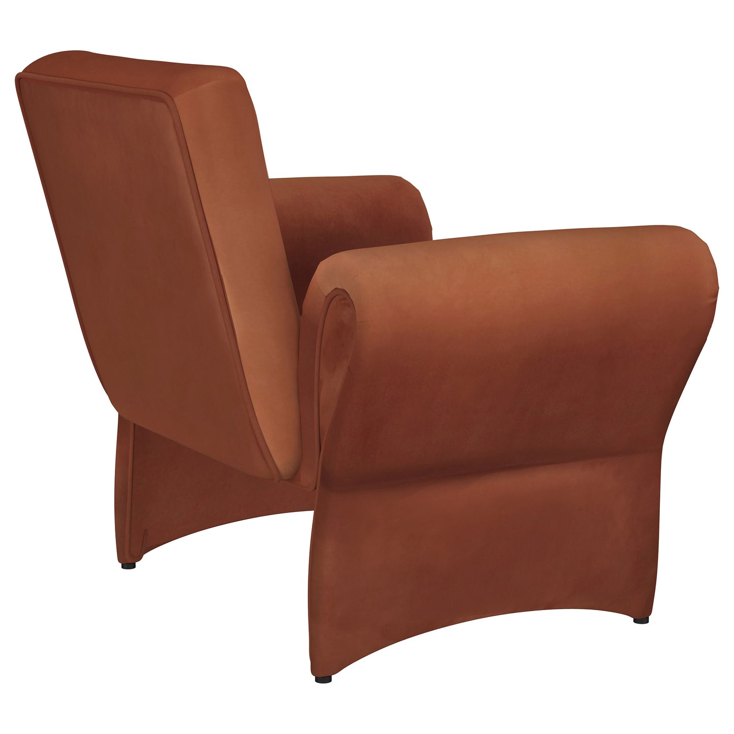 Alora Roll Arm Accent Chair – Terracotta