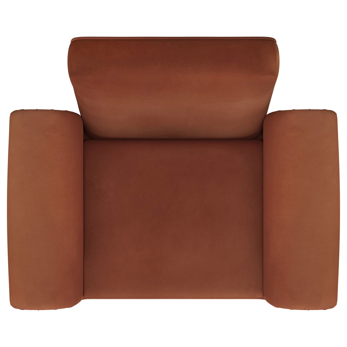 Alora Roll Arm Accent Chair – Terracotta