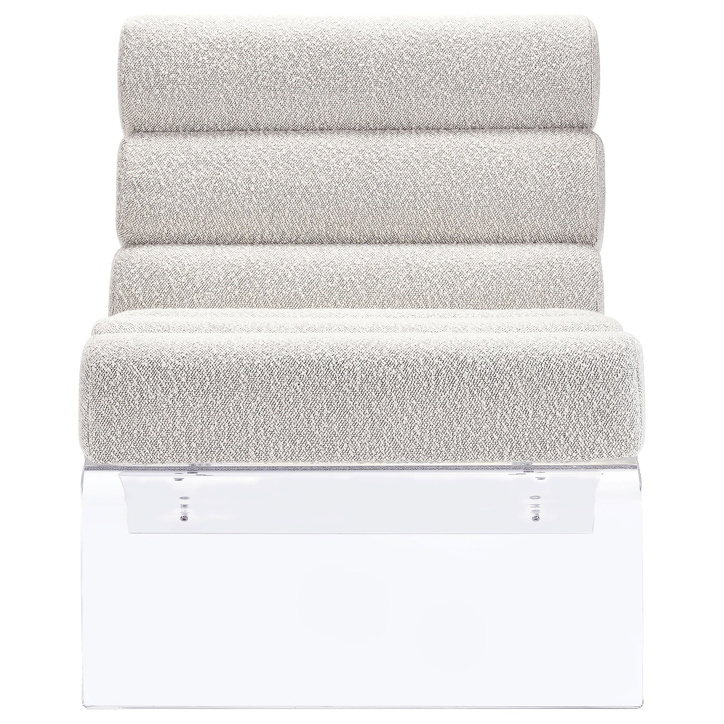 Elara Bouclé Halo Chair – Ivory Mist