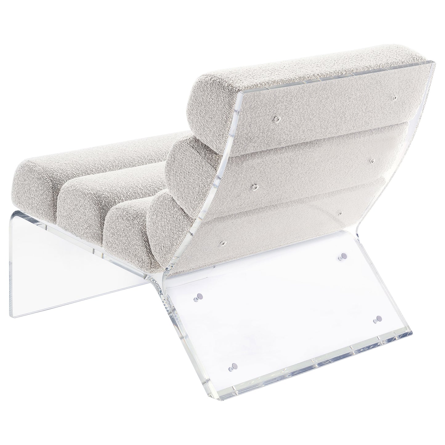 Elara Bouclé Halo Chair – Ivory Mist