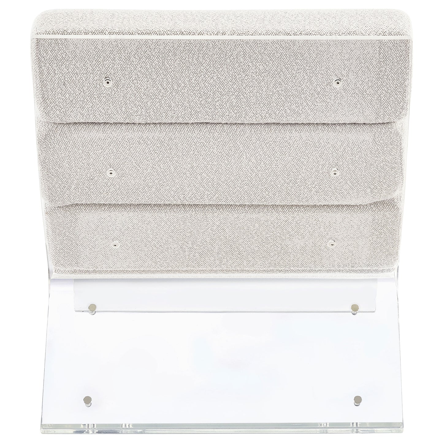 Elara Bouclé Halo Chair – Ivory Mist