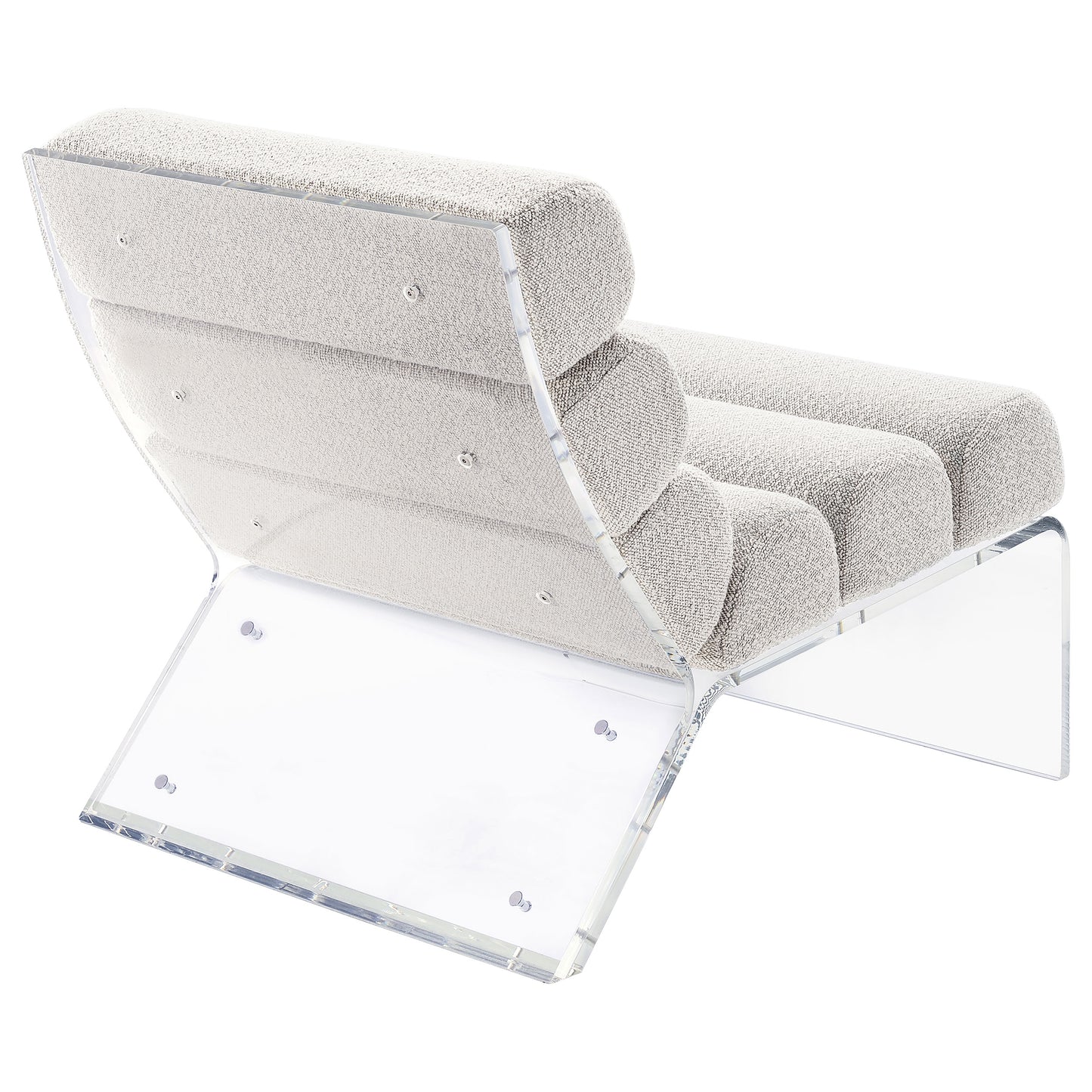 Elara Bouclé Halo Chair – Ivory Mist