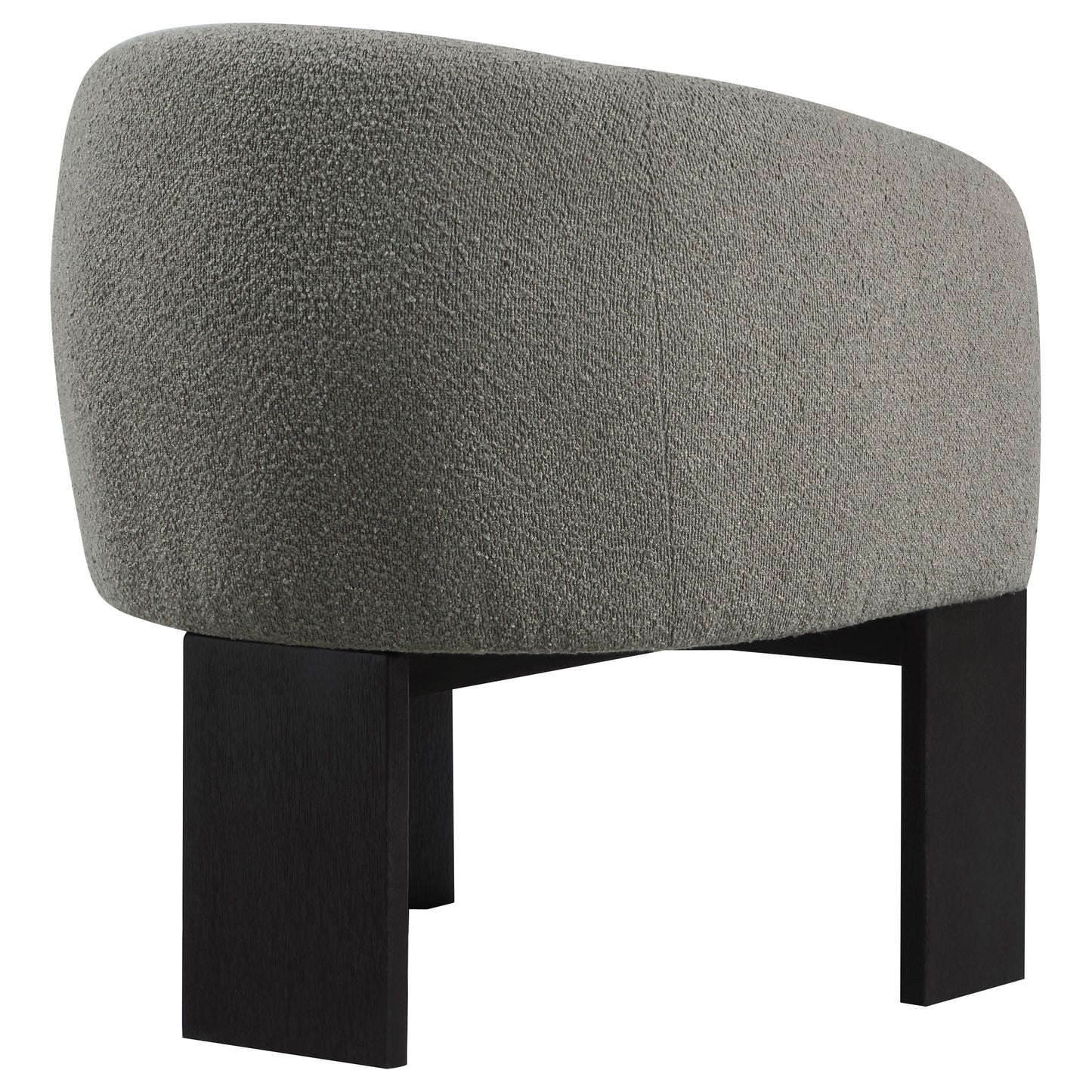 Nolita Curved Bouclé Chair – Espresso