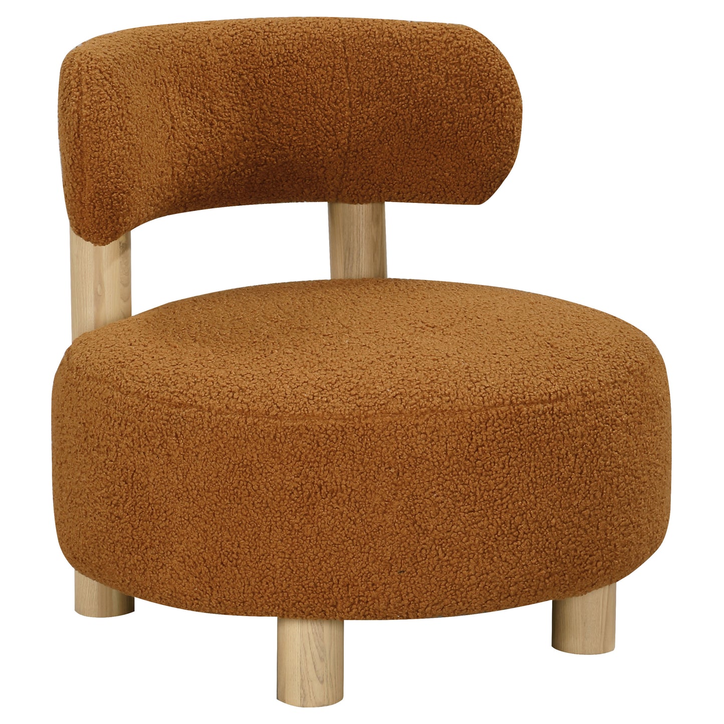 Milo Modern Barrel Chair – Orange