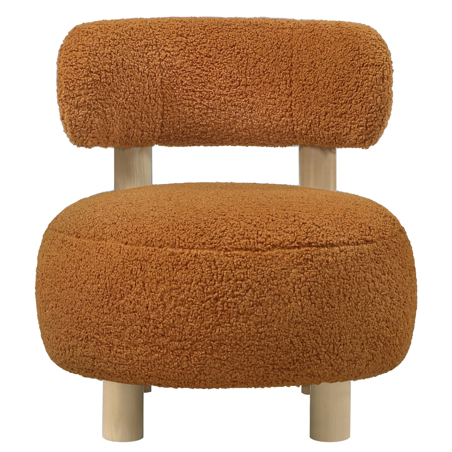 Milo Modern Barrel Chair – Orange