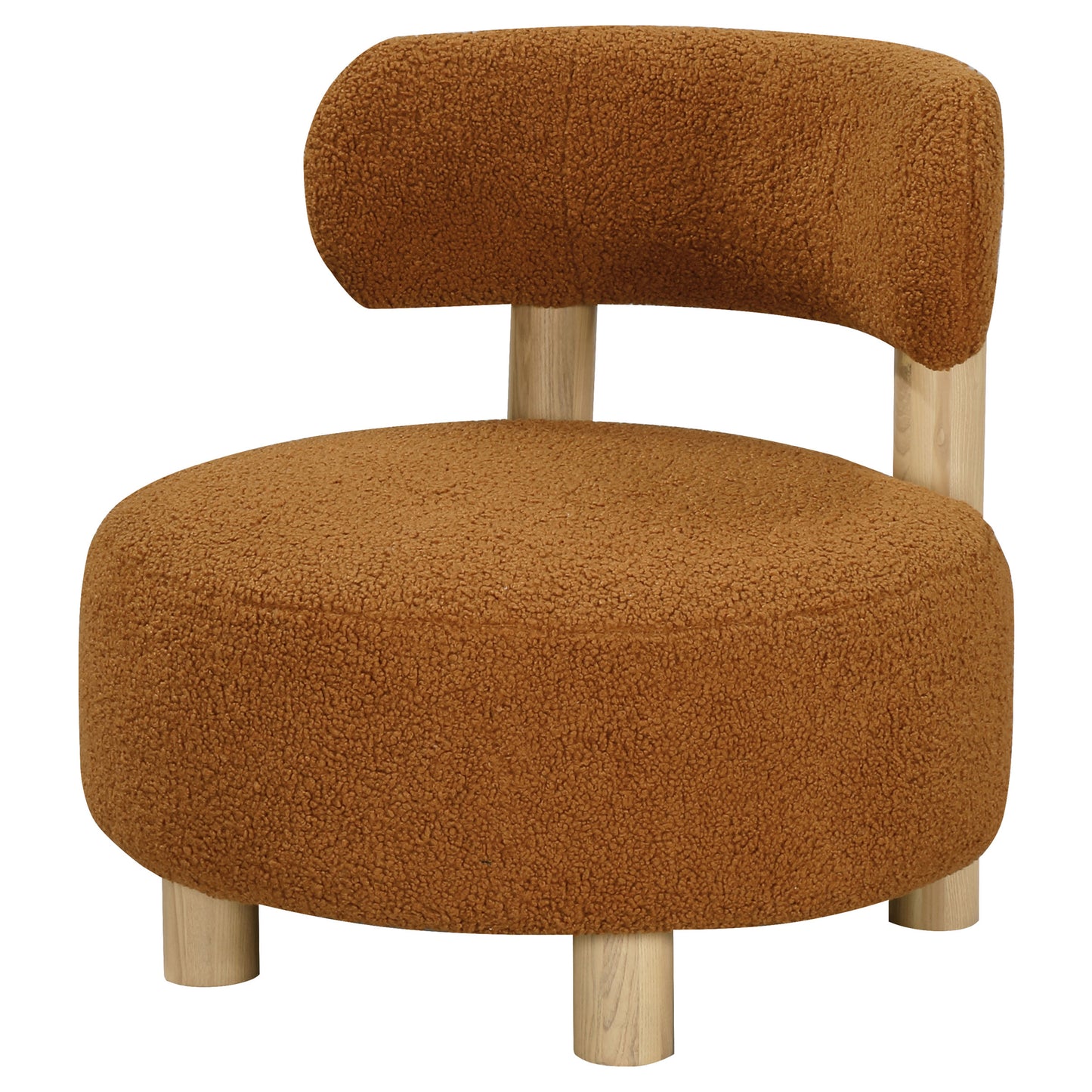 Milo Modern Barrel Chair – Orange