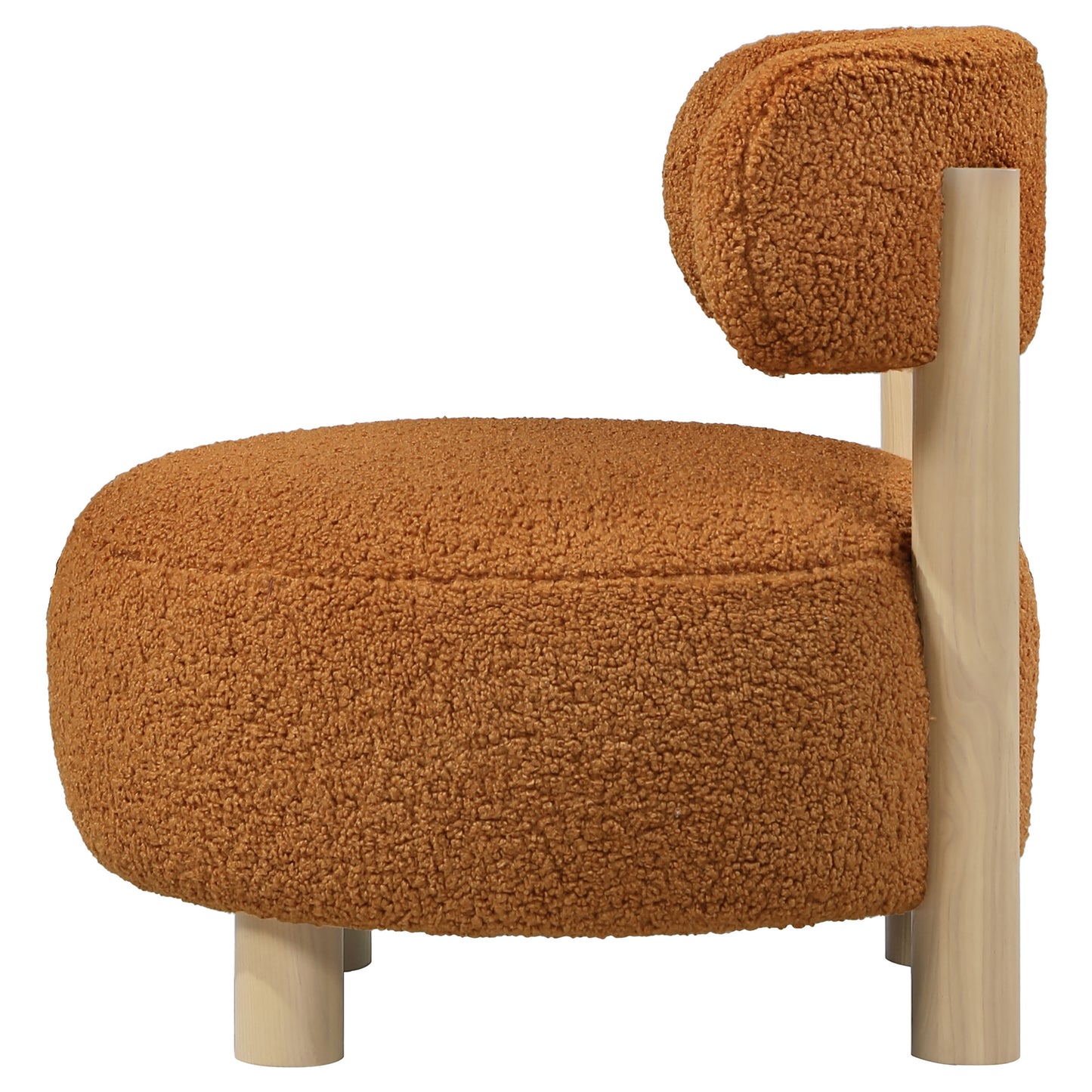 Milo Modern Barrel Chair – Orange