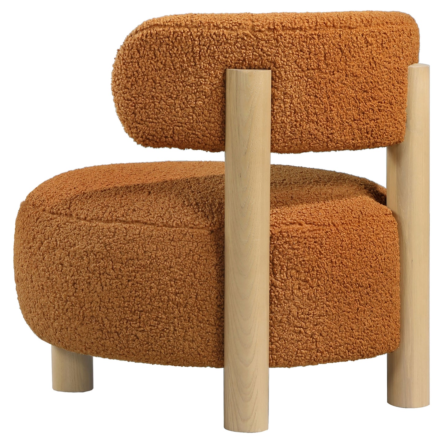 Milo Modern Barrel Chair – Orange