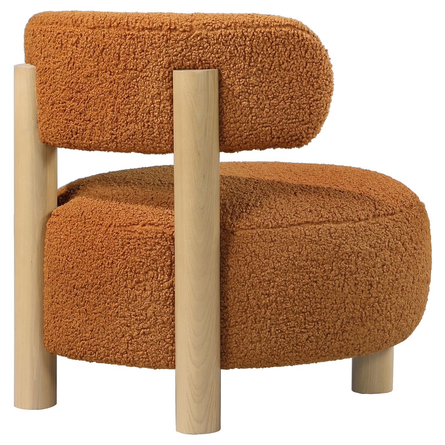 Milo Modern Barrel Chair – Orange