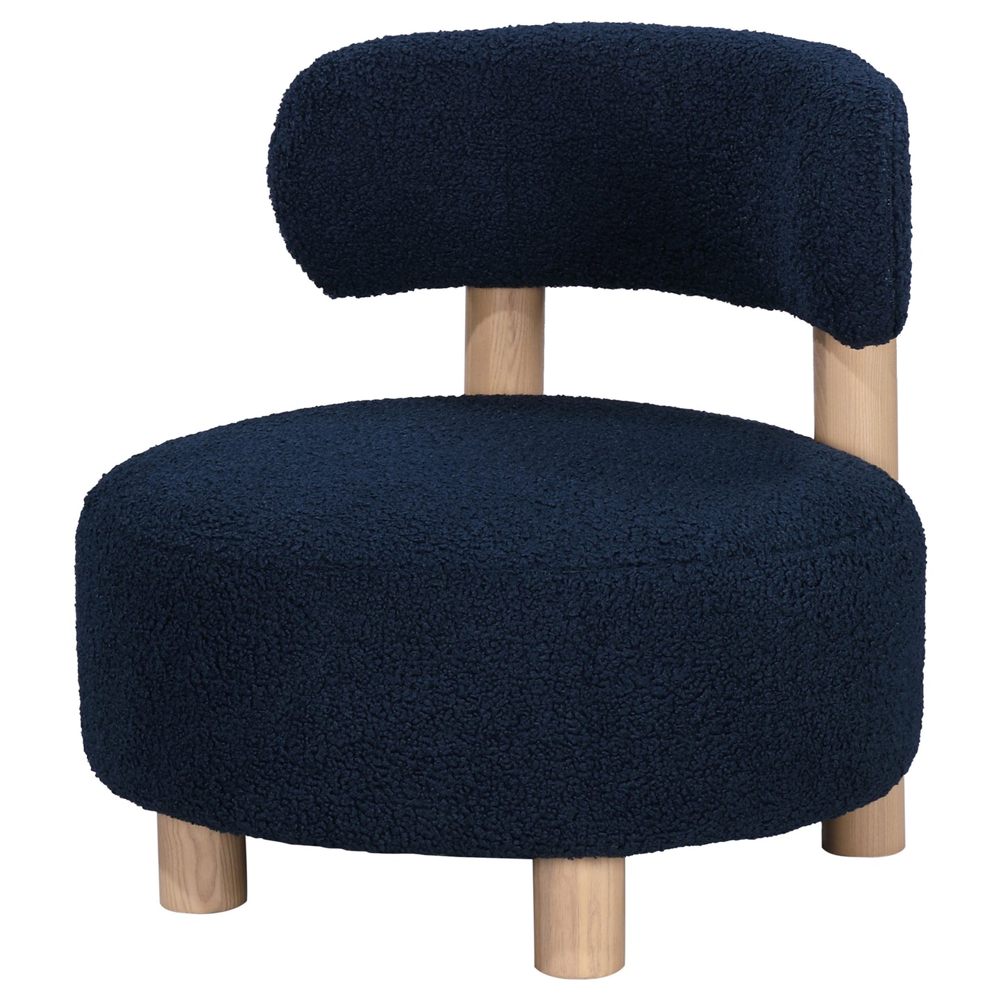 Elowen Bouclé Barrel Chair – Sapphire Blue