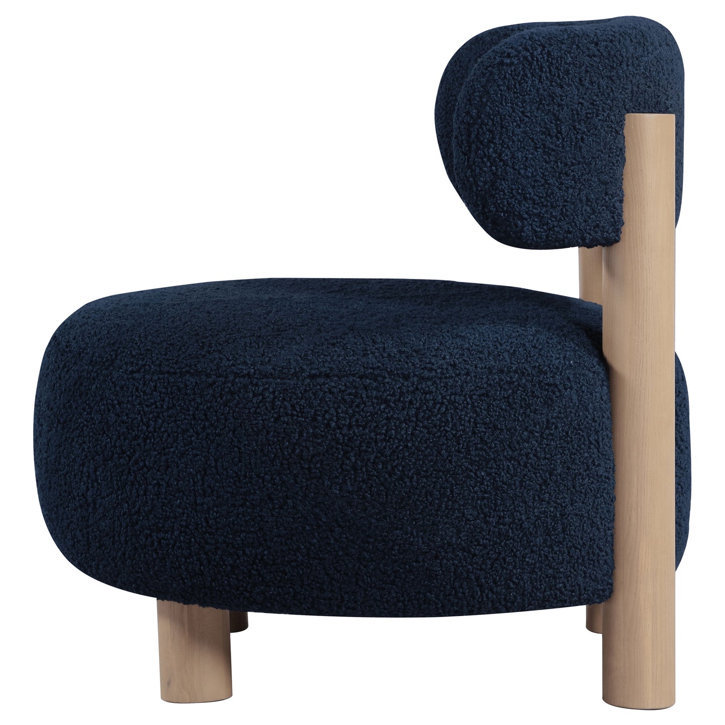 Elowen Bouclé Barrel Chair – Sapphire Blue