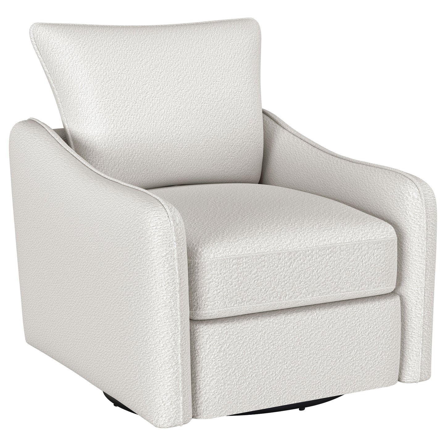 Madia Sloped-Arm Swivel Glider – Vanilla