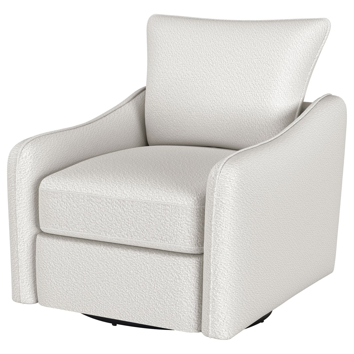 Madia Sloped-Arm Swivel Glider – Vanilla