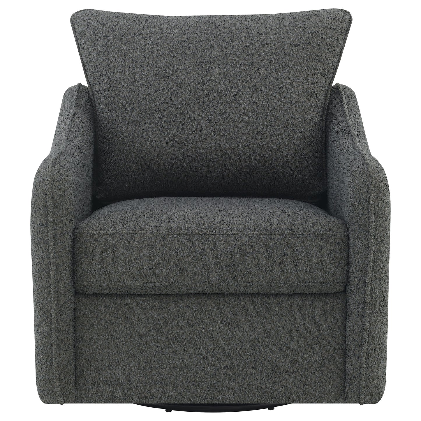 Madia Sloped-Arm Swivel Glider – Charcoal