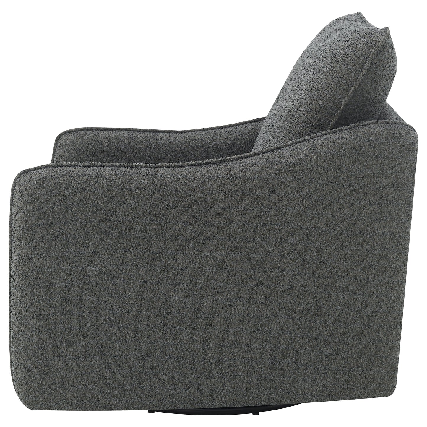 Madia Sloped-Arm Swivel Glider – Charcoal