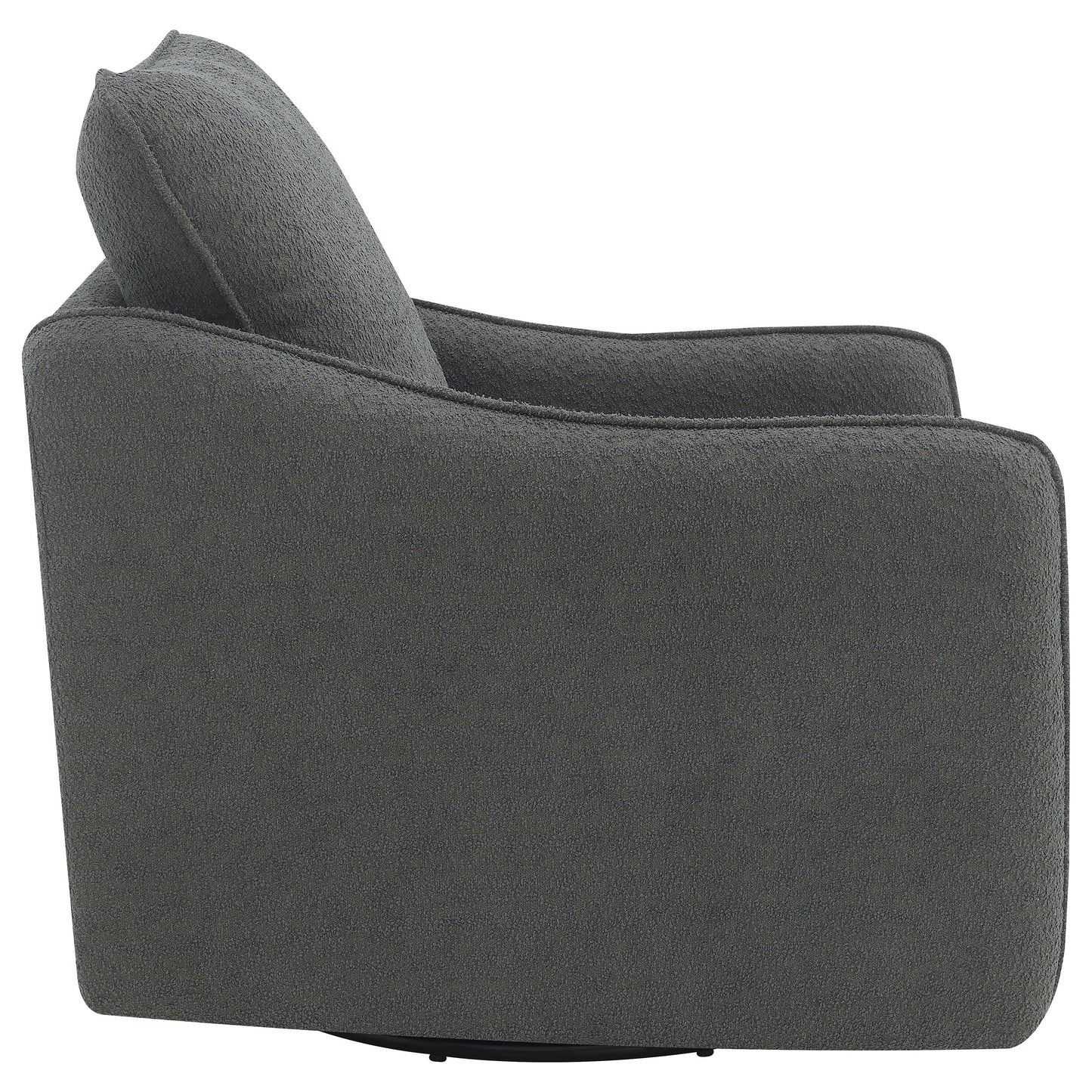 Madia Sloped-Arm Swivel Glider – Charcoal