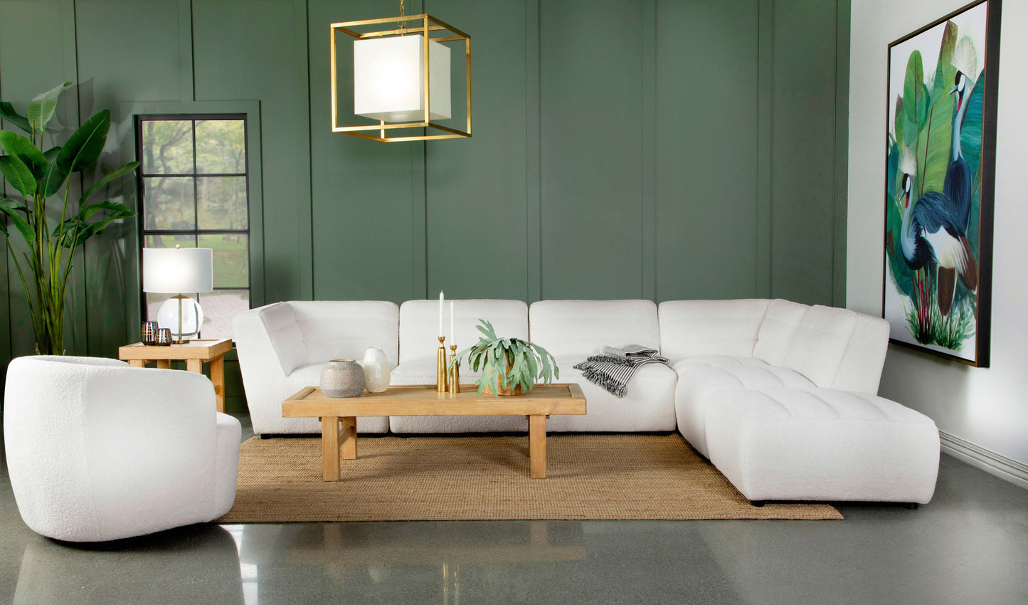 Hudson Swivel Accent Chair – Natural