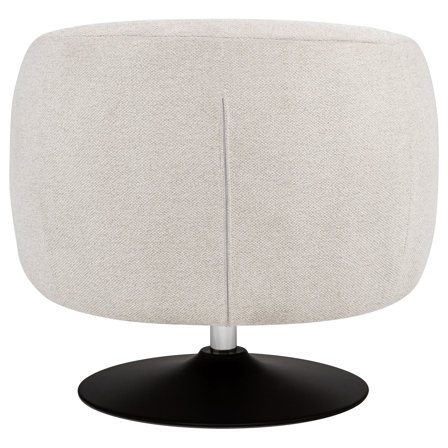 Dave Upholstered Barrel-Back Swivel Club Chair – Beige