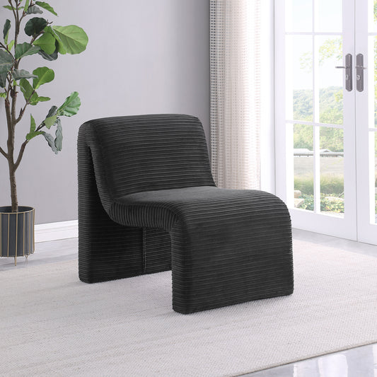 Marcel Armless Lounge Chair – Black
