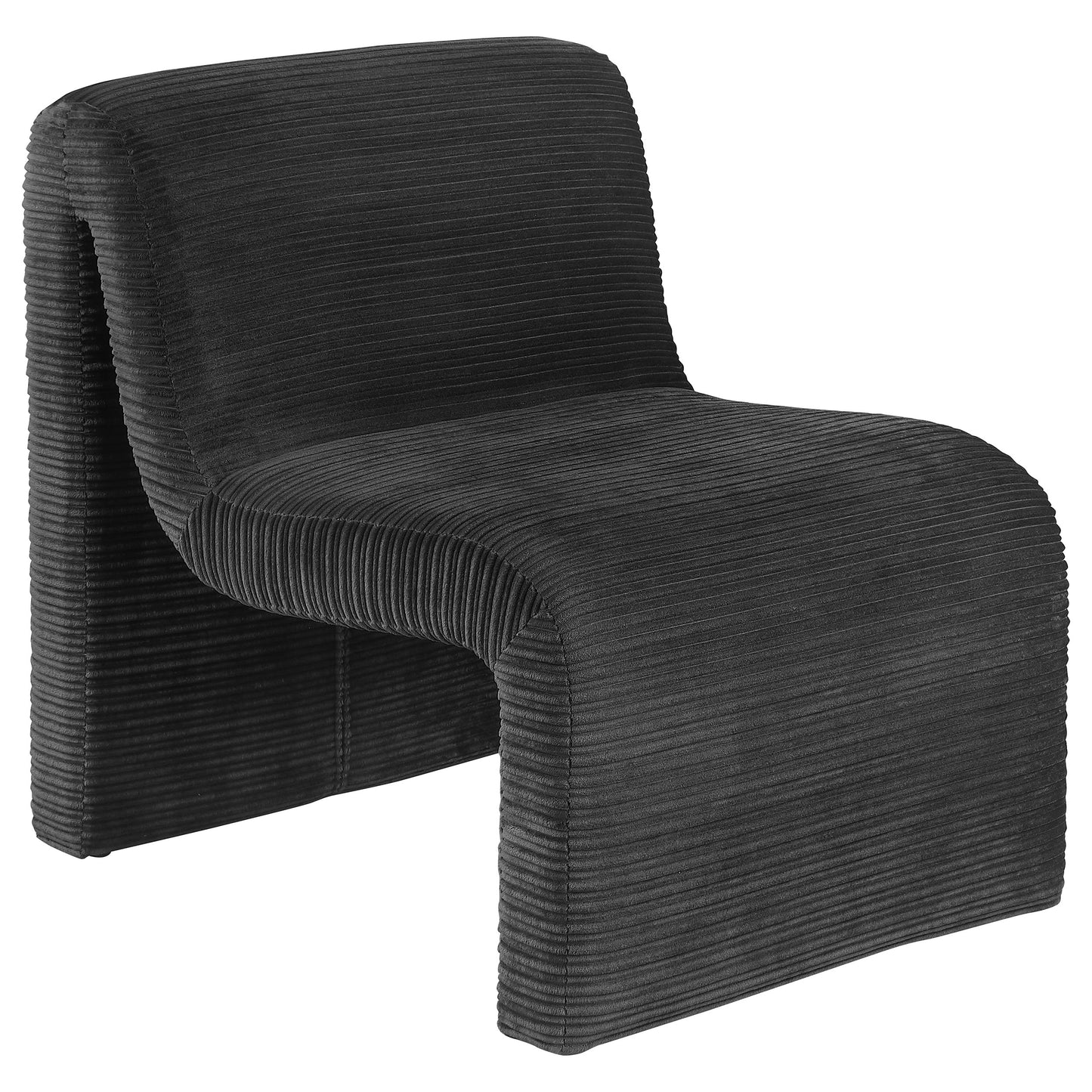 Marcel Armless Lounge Chair – Black