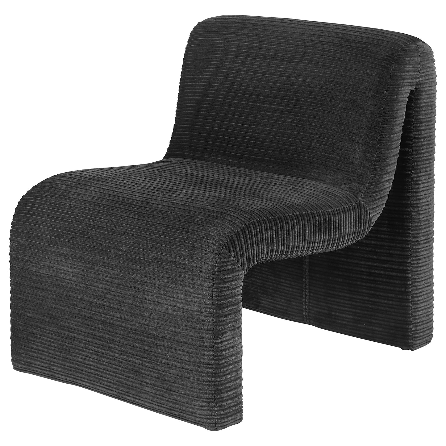 Marcel Armless Lounge Chair – Black