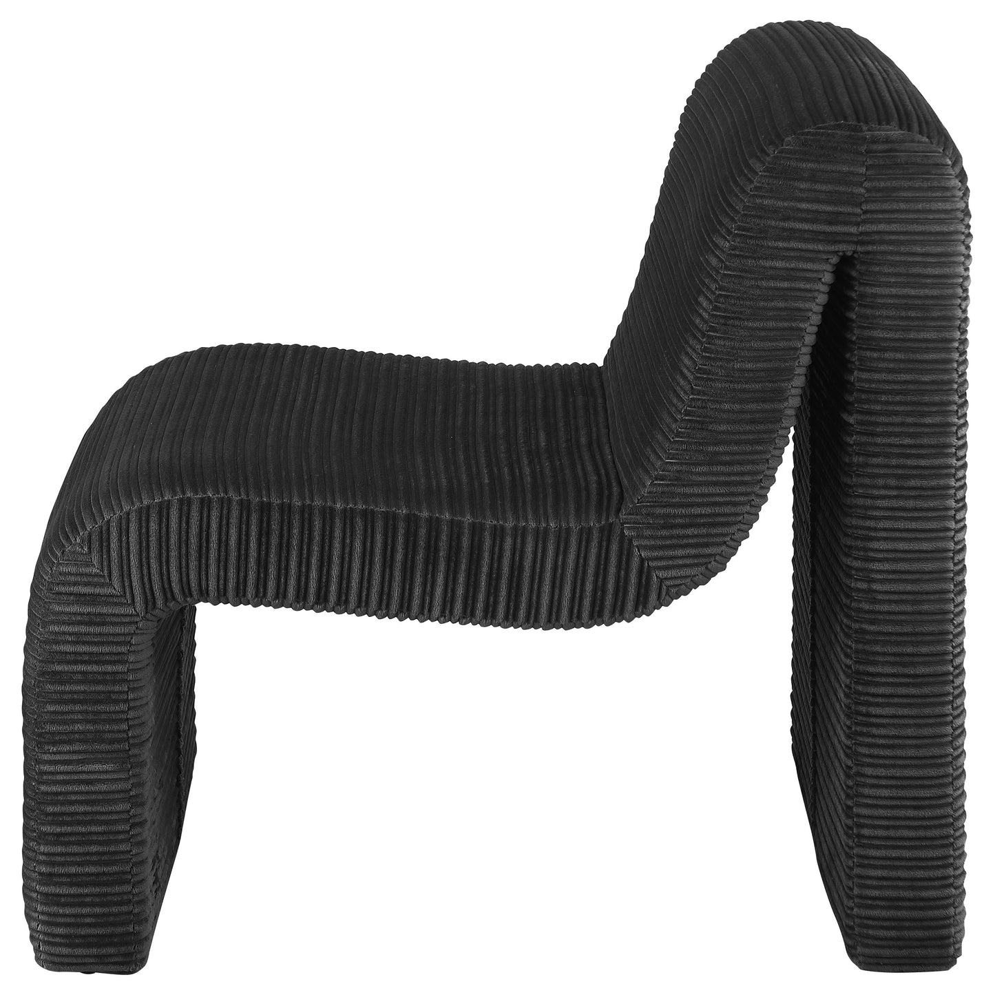 Marcel Armless Lounge Chair – Black