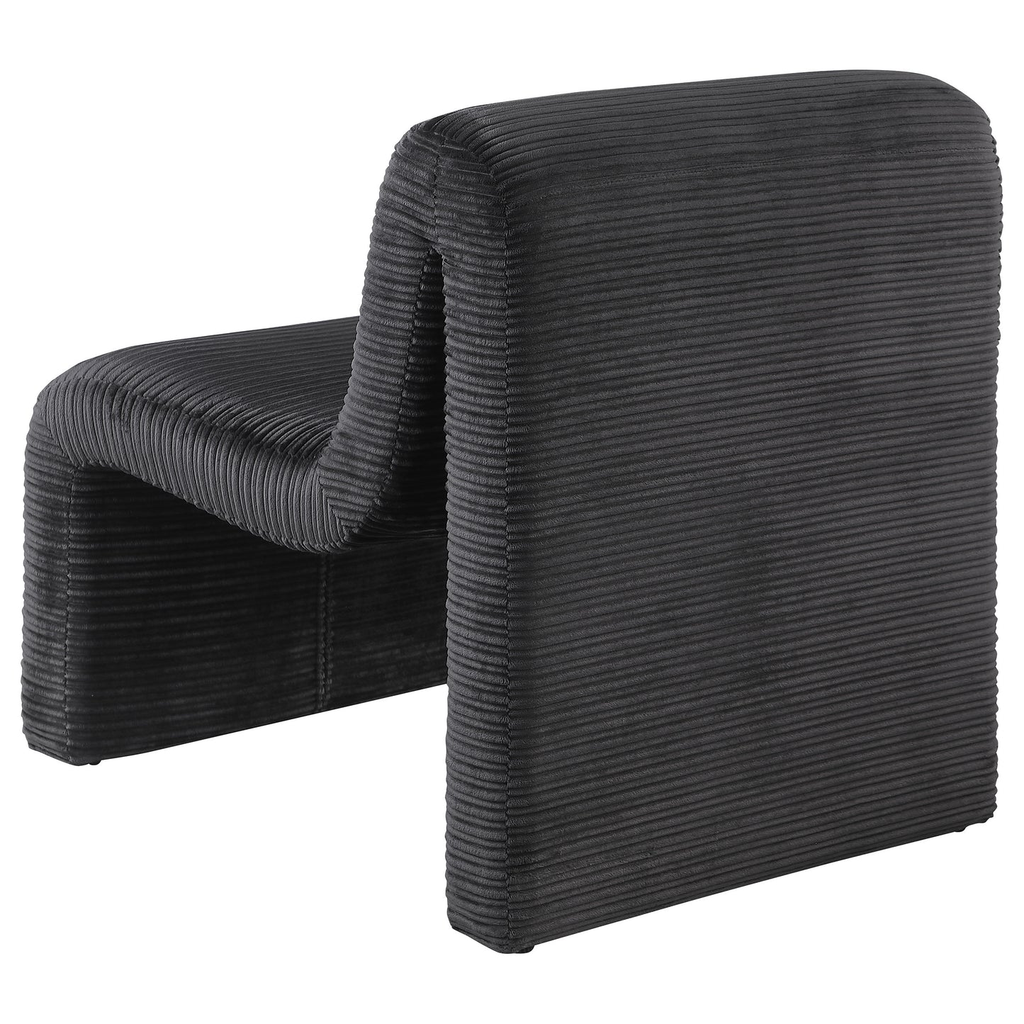 Marcel Armless Lounge Chair – Black