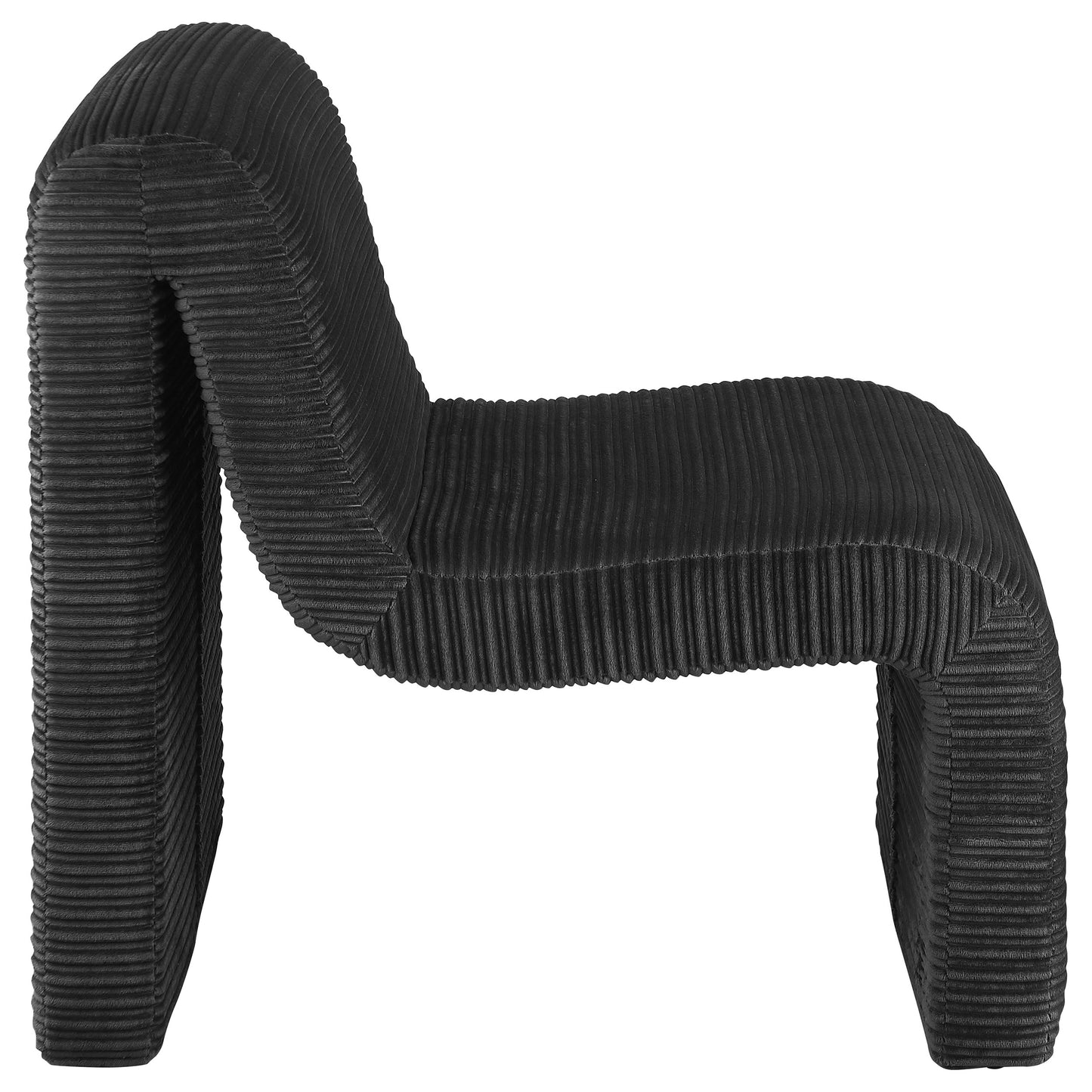 Marcel Armless Lounge Chair – Black