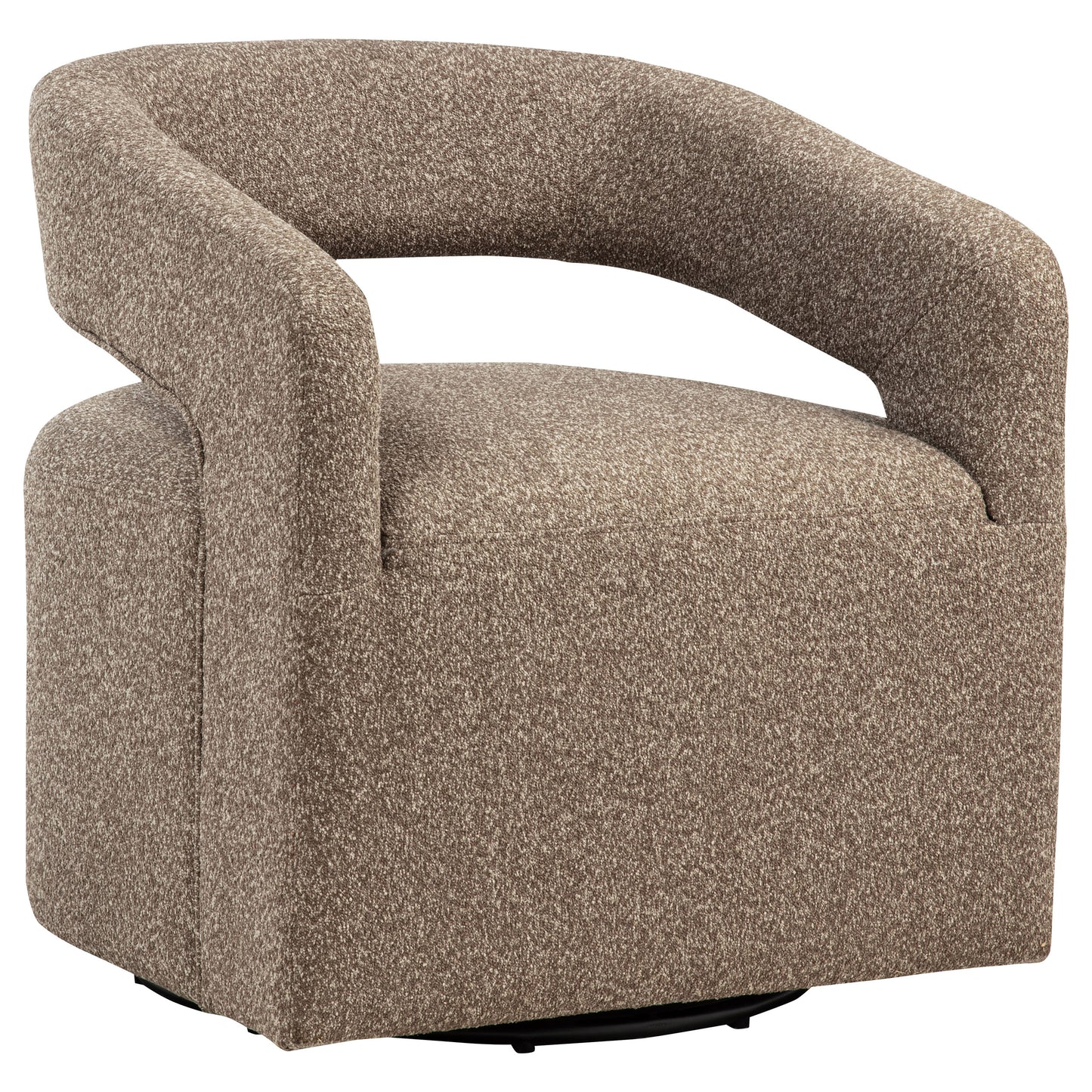 Westhill Bouclé Swivel Accent Chair – Rocky Road