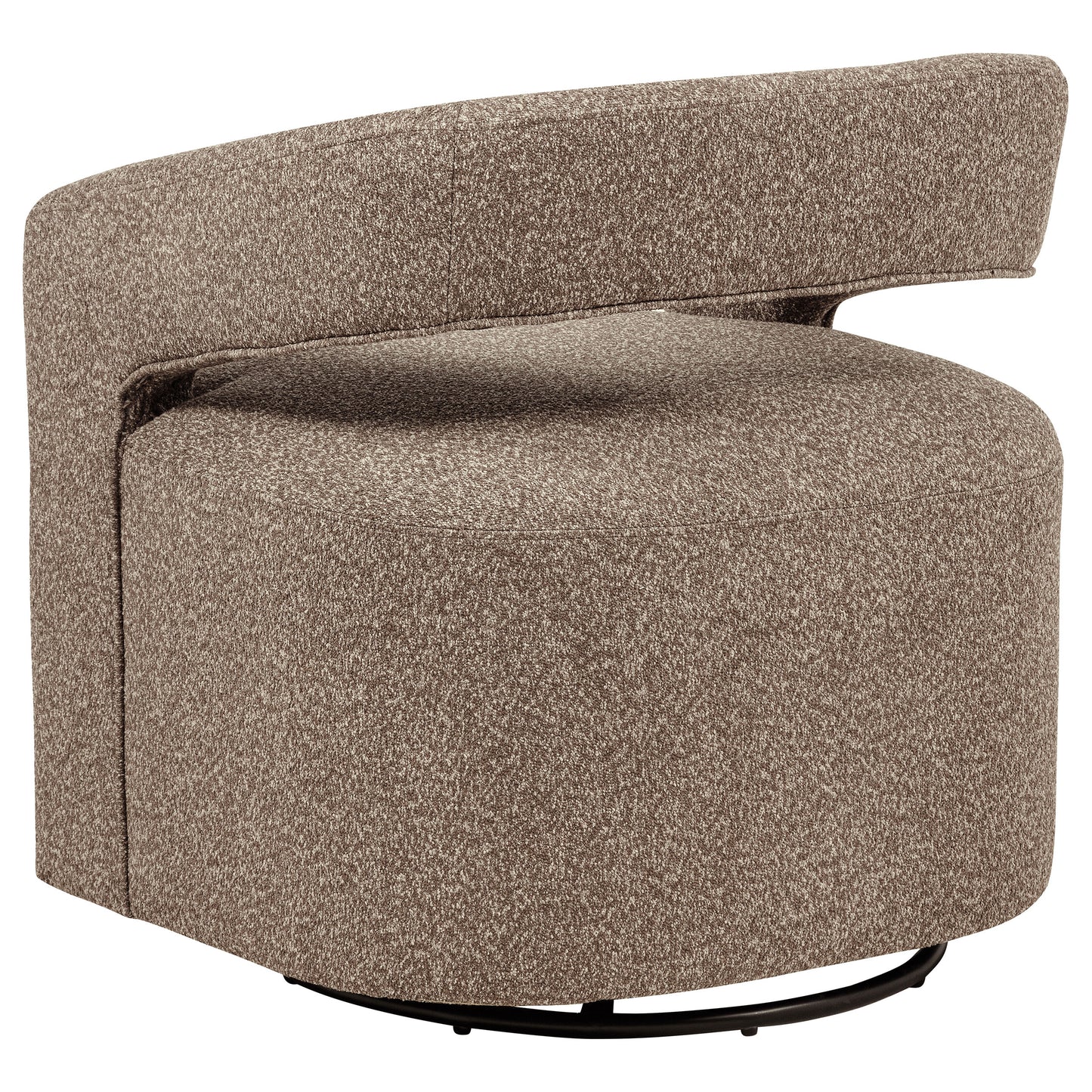 Westhill Bouclé Swivel Accent Chair – Rocky Road