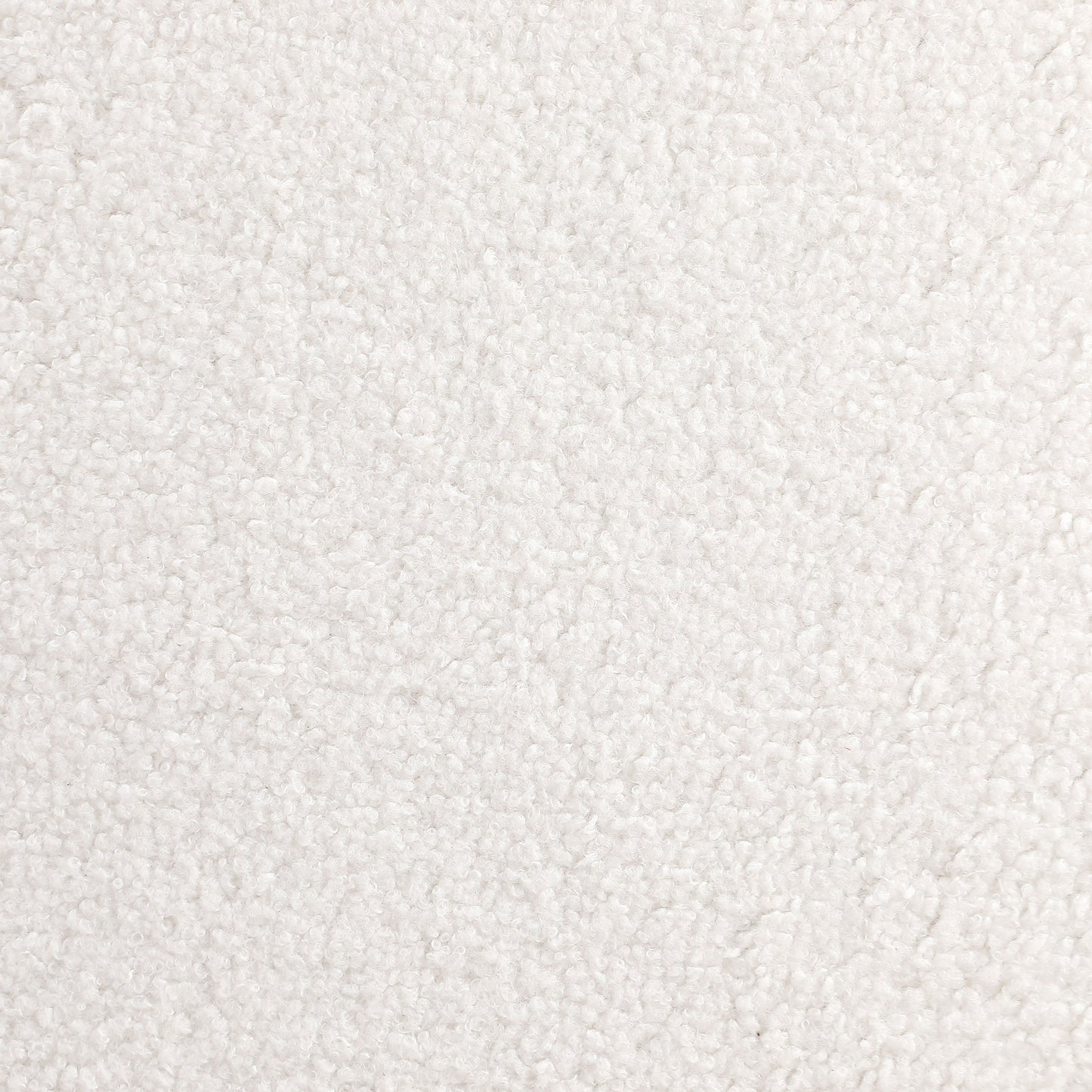 Calix Modern Curved Bench – Ivory Bouclé
