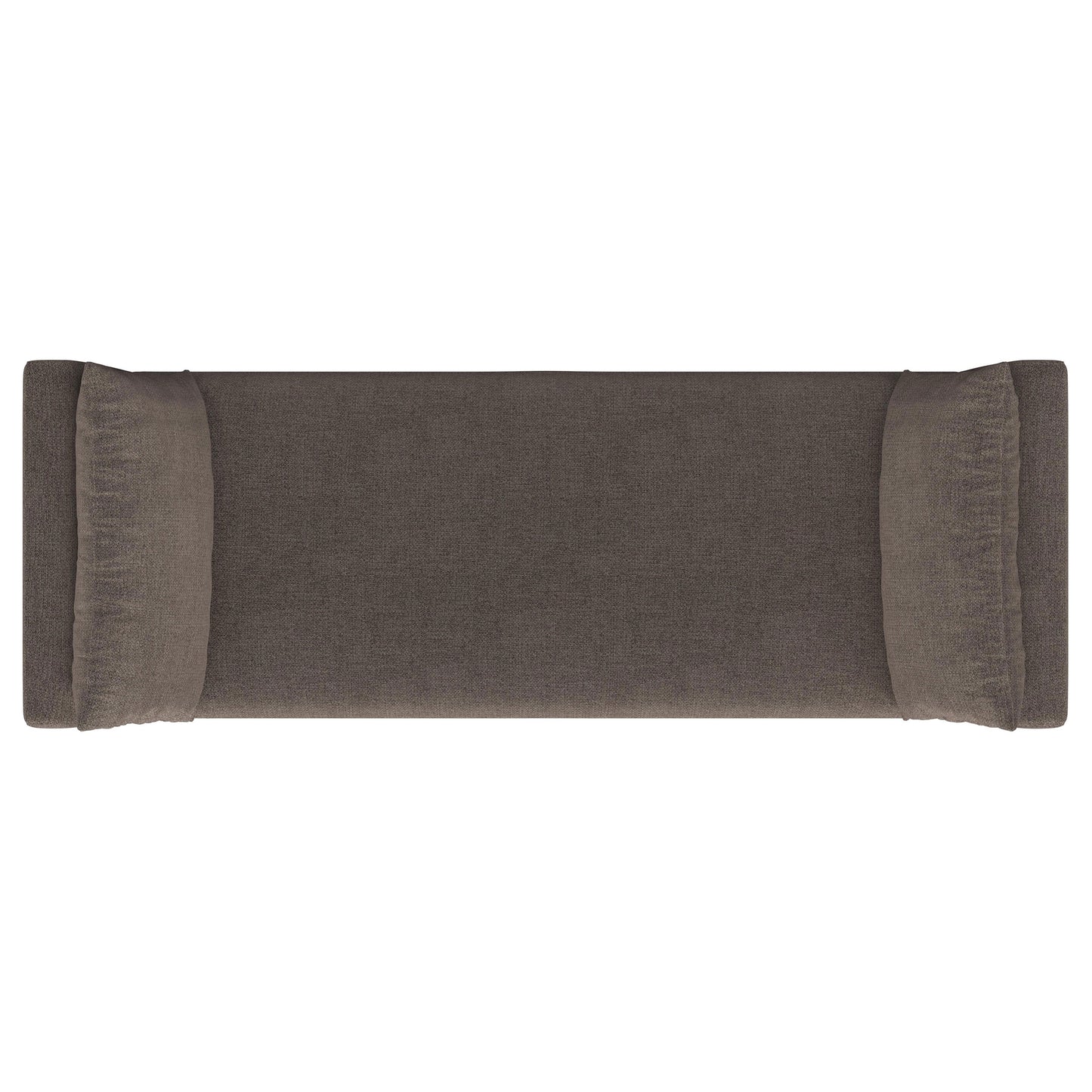 Robin Upholstered Accent Bench with Armrests – Brown