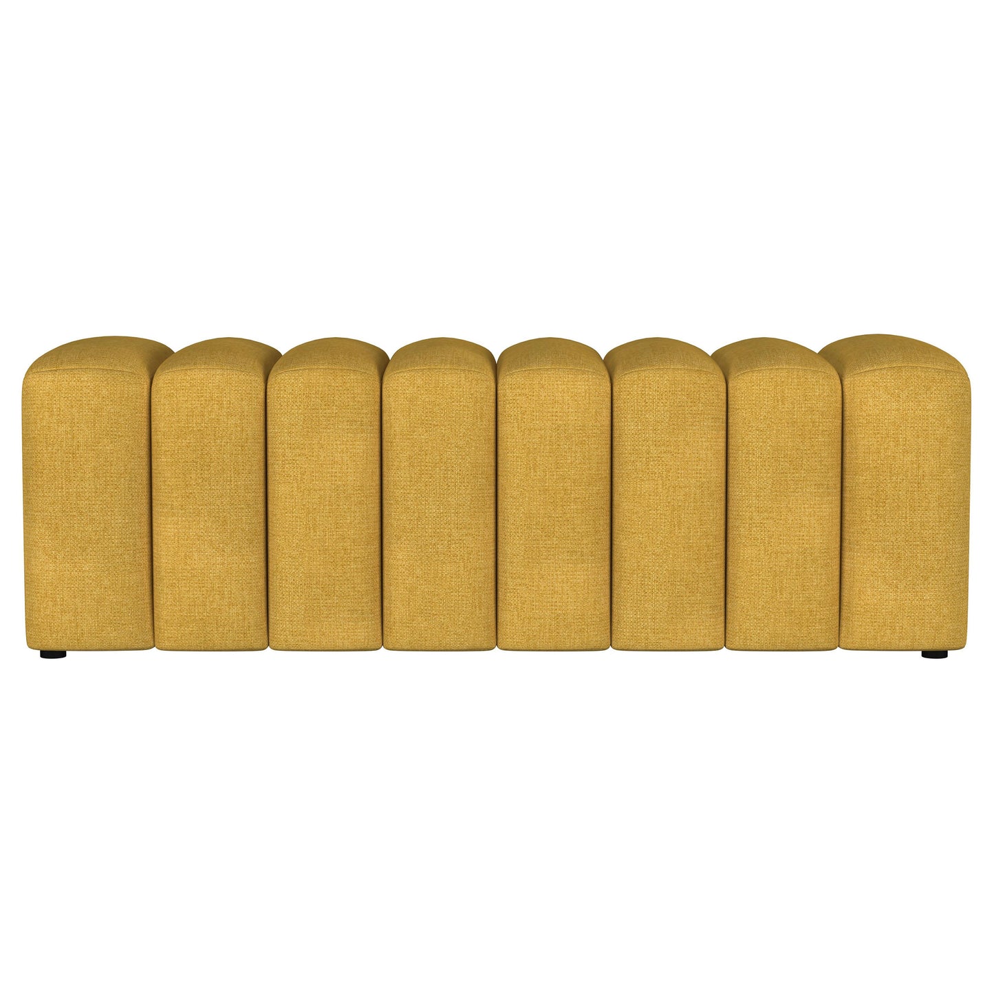 Marseille Tufted Accent Bench – Mustard Yellow