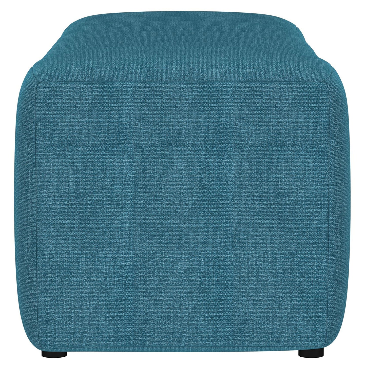 Liora Tufted Wave Accent Bench – Peacock Blue