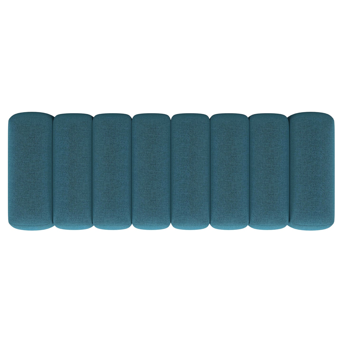Liora Tufted Wave Accent Bench – Peacock Blue