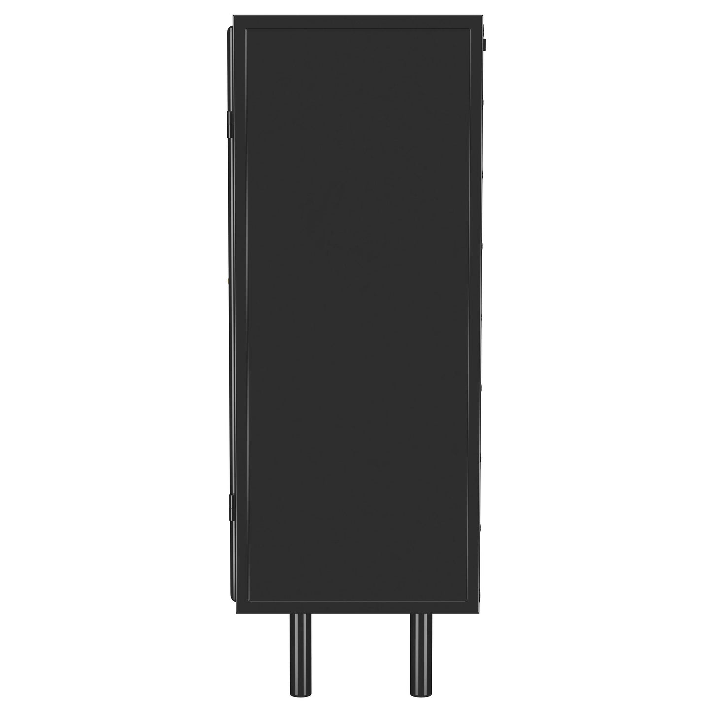 Arken Modern Industrial Glass Accent Cabinet