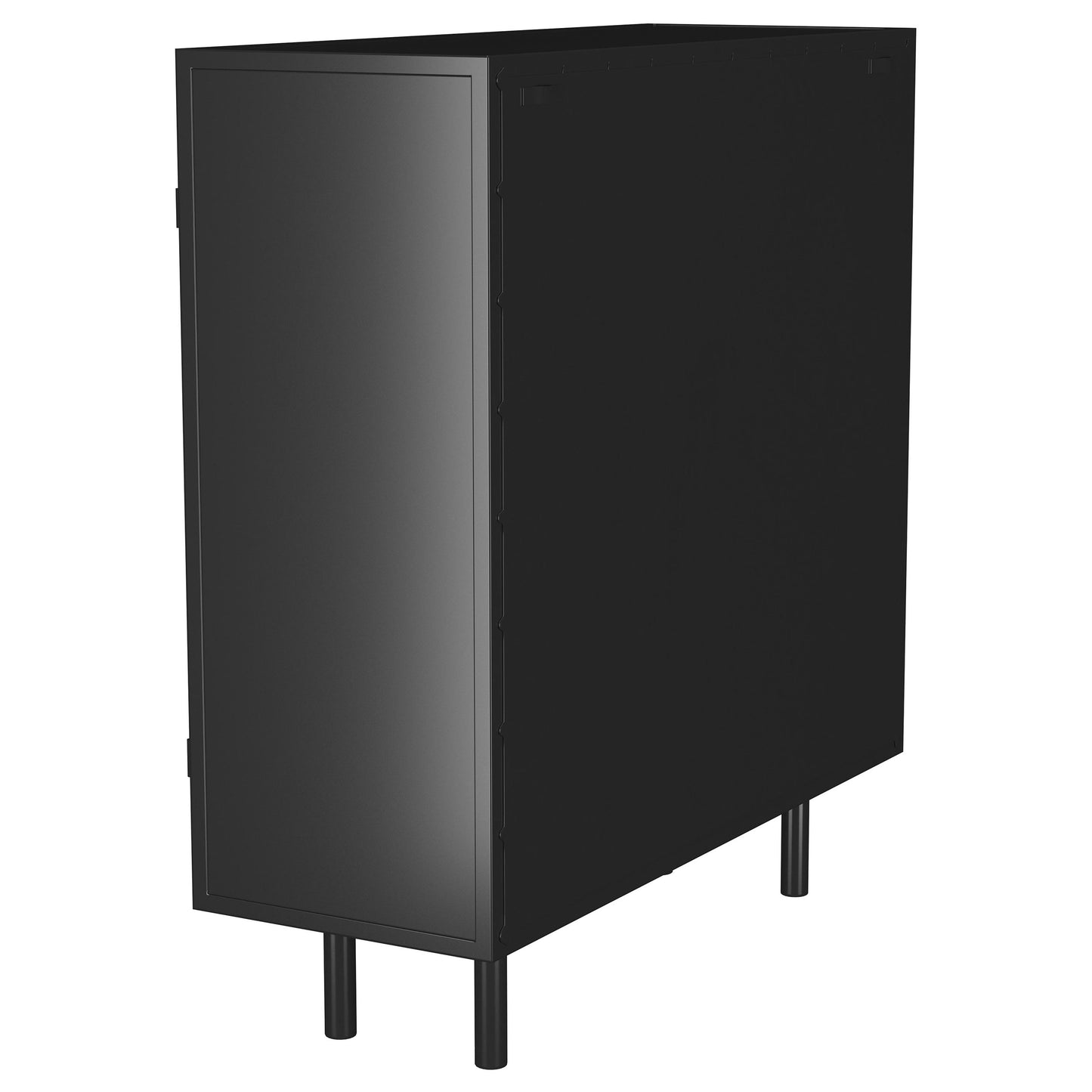 Arken Modern Industrial Glass Accent Cabinet