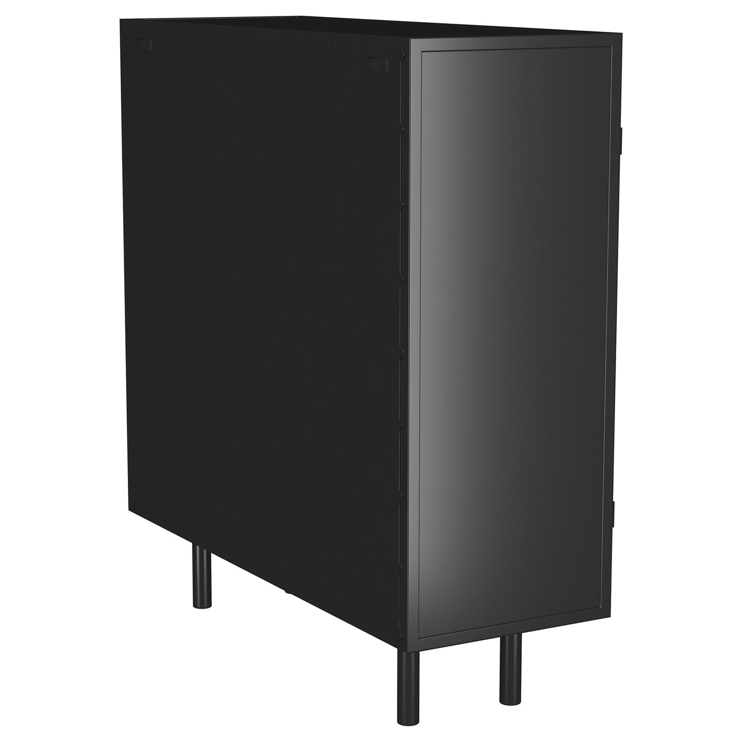 Arken Modern Industrial Glass Accent Cabinet