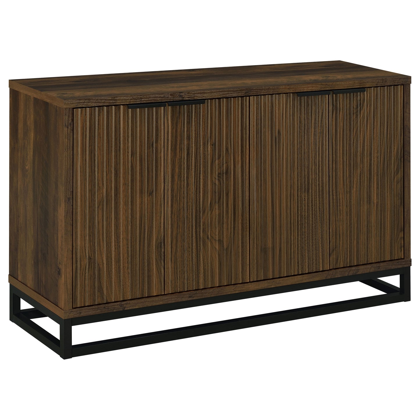 Ryatt Rustic Industrial 4-Door Accent Cabinet