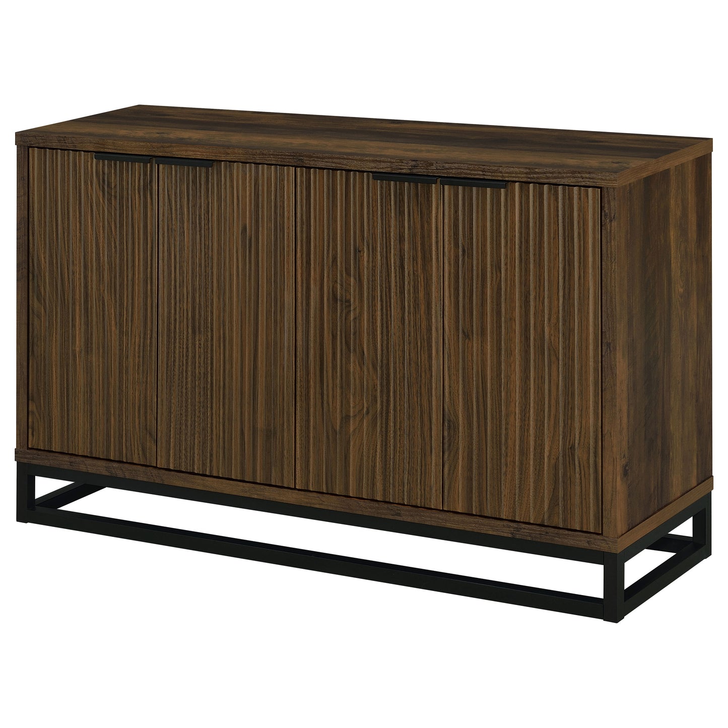 Ryatt Rustic Industrial 4-Door Accent Cabinet