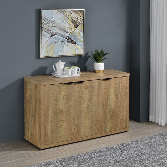 Liora Rustic 3-Door Accent Cabinet