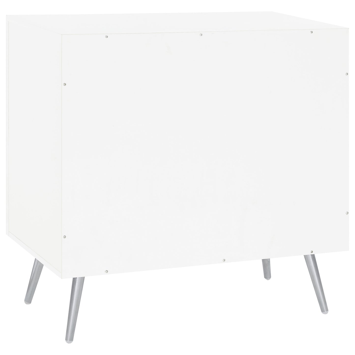 Celestina White Rippled Accent Cabinet