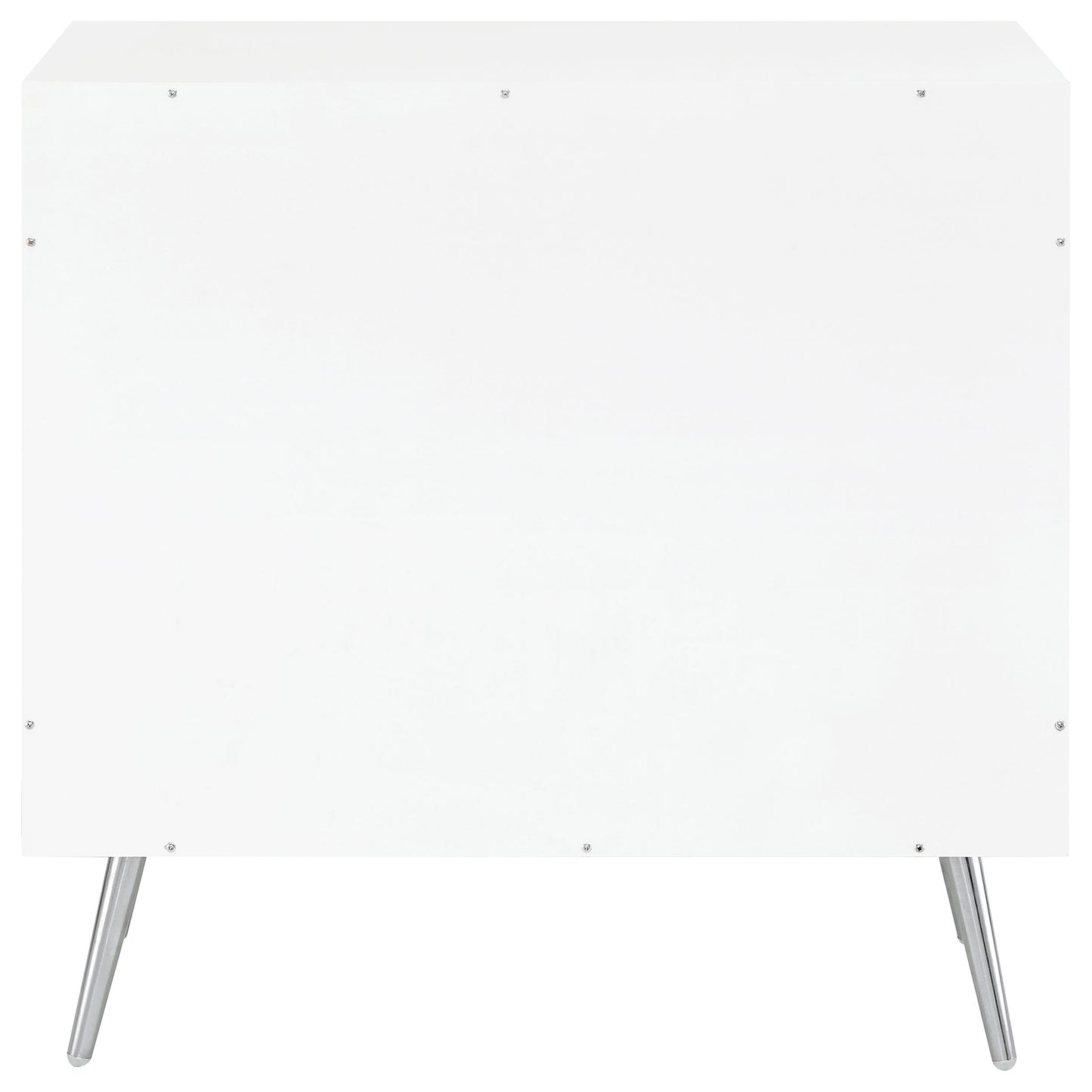 Celestina White Rippled Accent Cabinet