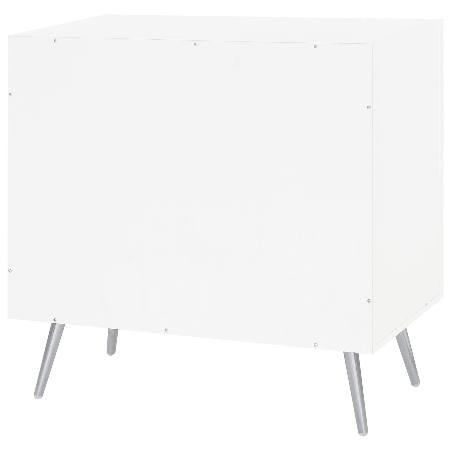 Celestina White Rippled Accent Cabinet