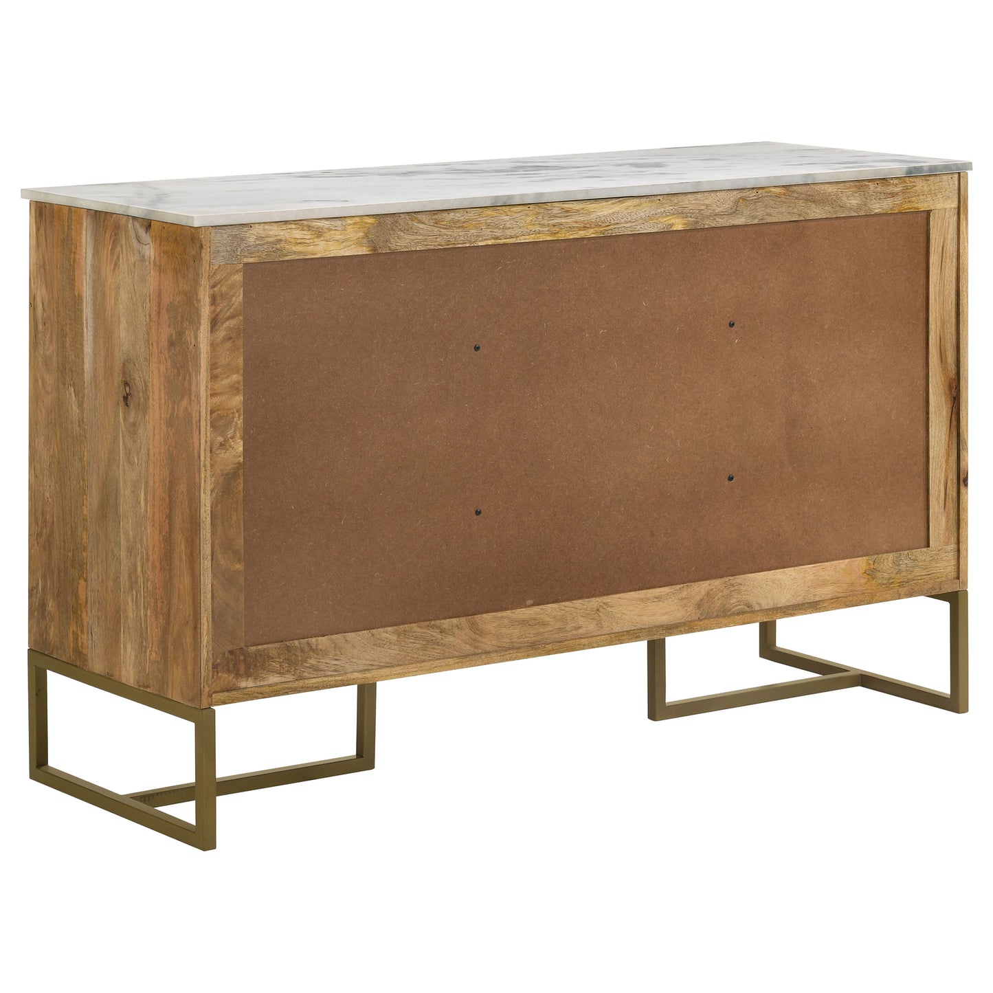 Bellara Chevron Mango Wood Accent Cabinet