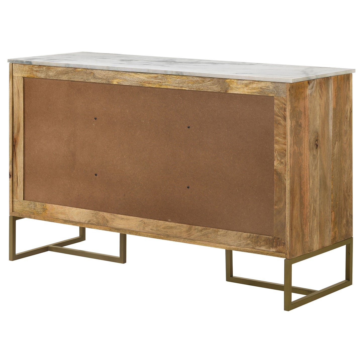 Bellara Chevron Mango Wood Accent Cabinet