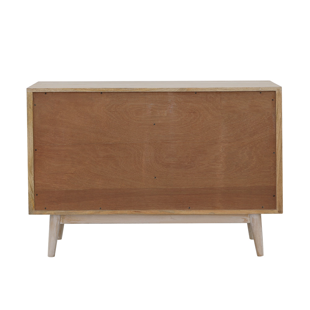 Valdario Black & Gold Geometric Accent Cabinet