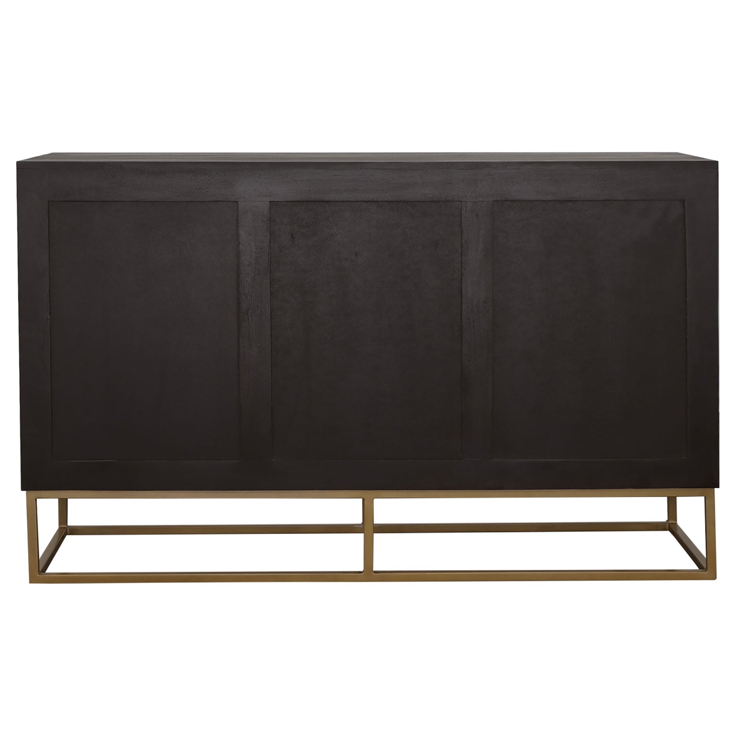 Rajani Handcrafted Wood & Gold Accent Cabinet